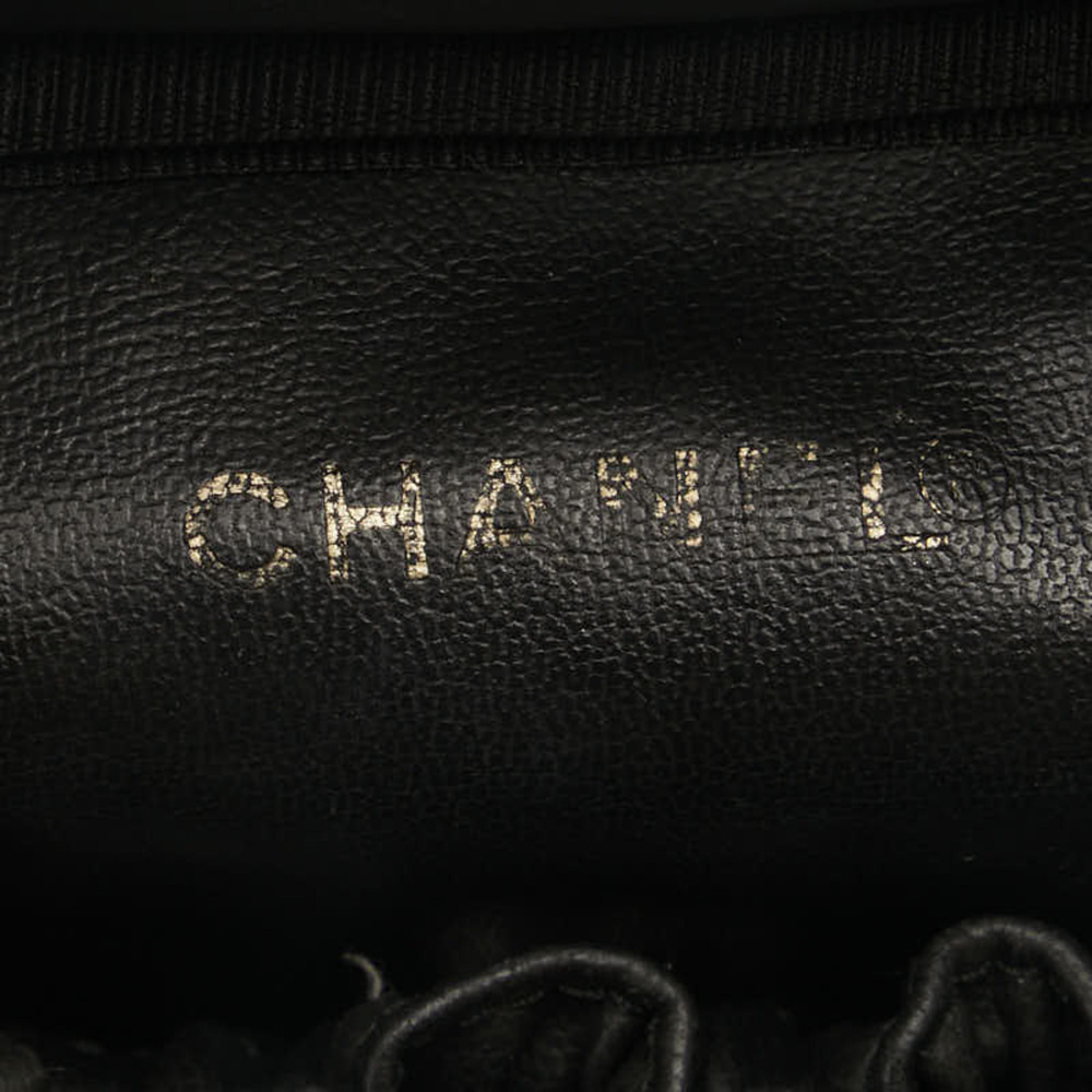 CHANEL Black Caviar Leather Logo Vanity Bag - Picture 7 of 10
